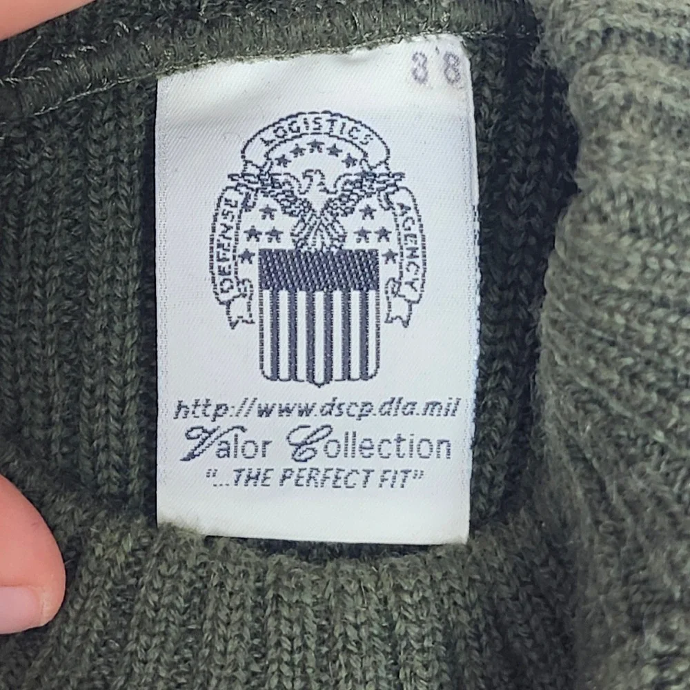 USMC Military 100% Wool Woolly Pully Sweater Mitts Nitts Olive Green 38 SPE1C1